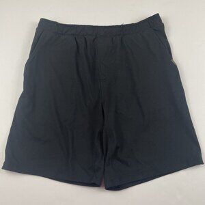 Eddie Bauer Lounge Shorts Men’s M Black Athletic Poly Stretch Pull On